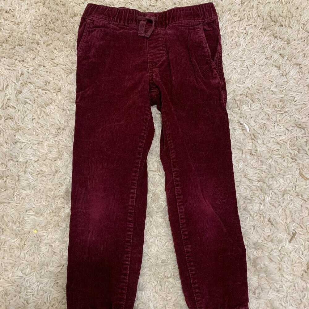 Boys red Arizona corduroy pants